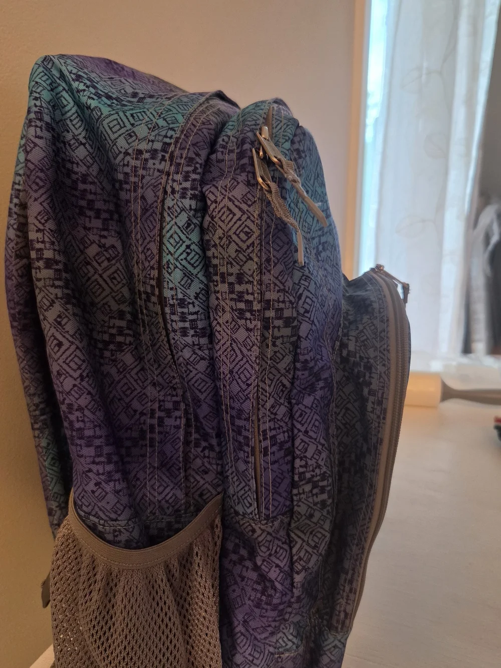 L.L. Bean Deluxe Backpack Reflective Geometric Tech Pocket 37L Fits 15
